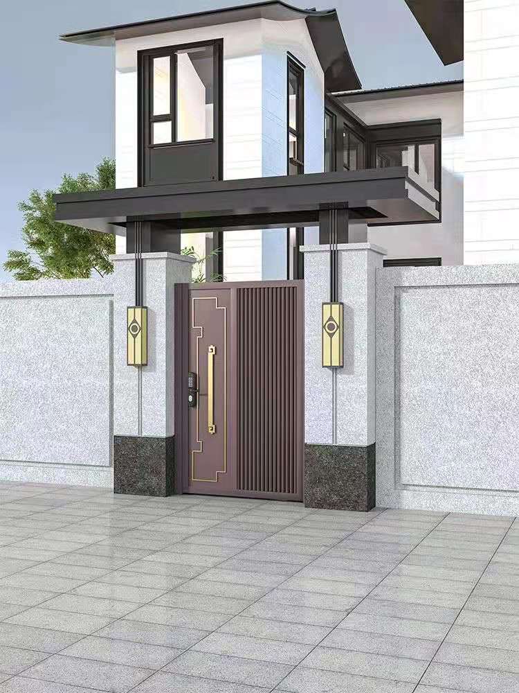 新中式铝艺院子门9