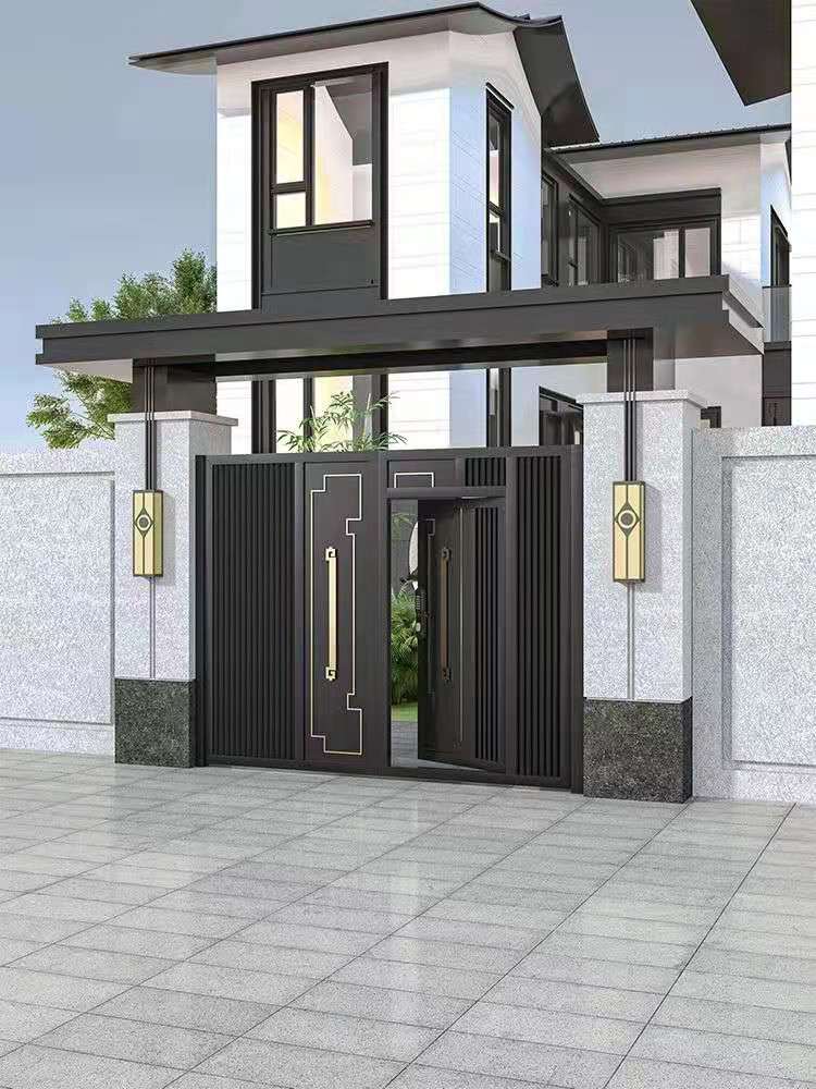 新中式铝艺院子门10